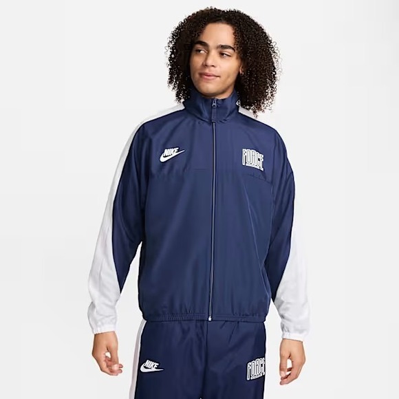 Nike Other - Nike‎ Mens Sportswear Force Track Jacket Navy Blue White DX0660-410 NWT Size M